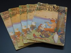[5] Mother Stoner Nature Study Books Set BIRD Kingdom Art Deco Cover Antique