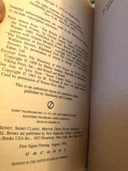 Stephen King books, Salem’s Lot & The Stand, Signet paperbacks