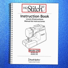 HANDI QUILTER HQ Stitch Model 210 Instruction Book Manual FIXED – FRONT & BACK