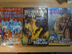 The Runelords- Wizardborn-Brotherhood of Wolf David Farland 1st Edition HBDC TOR