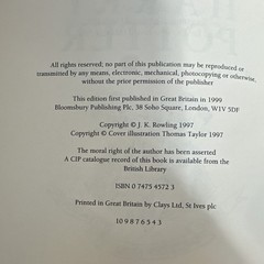 Bloomsbury Harry Potter Hardcover All are 1st Edition UK Clothbound