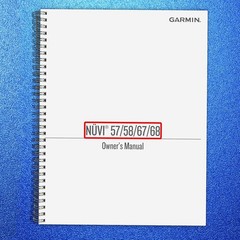 GARMIN Nuvi 57 58 67 68 Owners Manual – RUGGED WIRE BIND – PROTECTIVE COVERS
