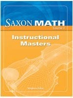 Saxon Math Course 3 Instructional Masters Grade 8 (Course 1 2 3)