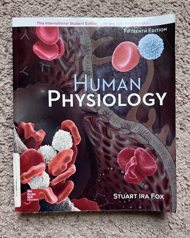Human Physiology Stuart Ira Fox International Student Ed. 15th Ed Mcgraw