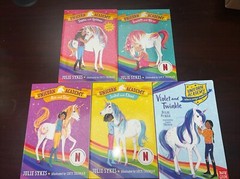 Lot of 5 UNICORN ACADEMY Series Kids Chapter Books 1-4, 10 Julie Sykes Ages 6-9