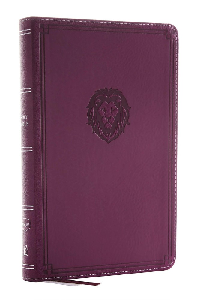 NKJV, Thinline Bible Youth Edition, Leathersoft, Purple, Red Letter, Comfort…