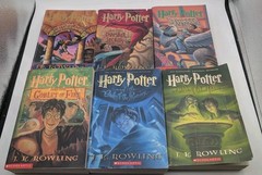 Harry Potter Paperback INCOMPLETE Box Set (Books 1-6) Paperback No box READ