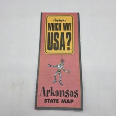 Highlights Which Way USA? Arkansas Illustrated Paperback Puzzle Book With Map