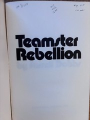 Teamster Rebellion Farrell Dobbs 1972 First Edition Trade Paperback