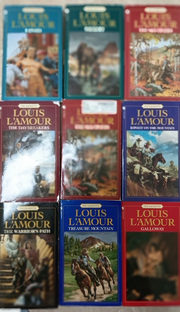 Louis L’Amour 15 Book Lot Paperback The Sacketts Free Ship Western
