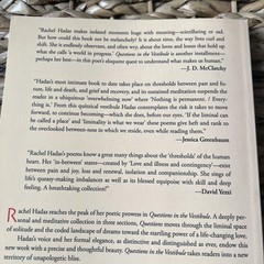 Questions In The Vestibule: Poems By Rachel Hadas Paperback