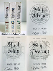 SIGNED Ship of Magic, Mad Ship & Ship of Destiny LIVESHIP TRADERS 1-3 Robin Hobb