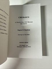 Chubasco A Novel Of The 1910 Mexican Revolution By Eugene H. Boudreau Signed
