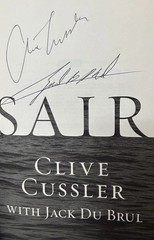 Signed x2 Corsair Clive Cussler Jack Du Brul 2009 HCDJ Putnam Books Very Good