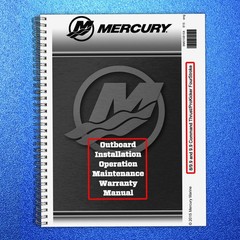 MERCURY 8 9.9 Outboard Motor Owners Manual 2015 – METAL COIL BOUND, TOUGH COVERS