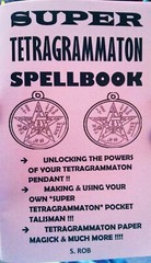 SUPER TETRAGRAMMATON SPELLBOOK 80 page staple bound book not a pendant