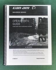 2022 Can-Am Maverick RS Turbo RR Owner’s Manual: 222 Pages & Protective Covers