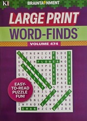 Kappa Large Print Word-Finds Puzzle Books, Largest Selection of Volumes. U-PICK!