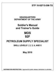 Soldier Training Publication STP 10-92F15-SM-TG Soldier’s Manual and Train…