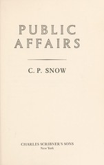Public Affairs Hardcover Charles Percy Snow
