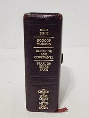 LDS Snap Pocket Mini Quad Scriptures Bible Book of Mormon D&C Leather Burgundy
