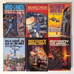 George R.R. Martin Wildcards 1-6 Hardcover HC Book Lot 1 2 3 4 5 6 Sci-Fi