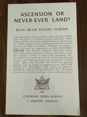 Ascension or Never-Ever Land? Blue Beam Flight School Gyeorgos Ceres Hatonn