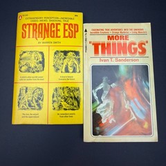 Vintage Book Lot 18 Occult Supernatural Atlantis UFOs Psychic New Age Prophecy
