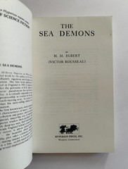 VICTOR ROUSSEAU The Sea Demons | 1976 Hyperion Press Trade Paperback