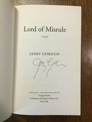 SIGNED Lord of Misrule by Jaimy Gordon (2011, Trade Paperback) FIRST EDITION