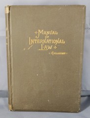 Antique 1879 A Manual of International Law Edward M Gallaudet HC Legal History