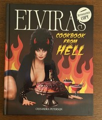 Elvira Aka Cassandra Peterson Signed Elvira’a Cookbook From Hell SOLD OUT