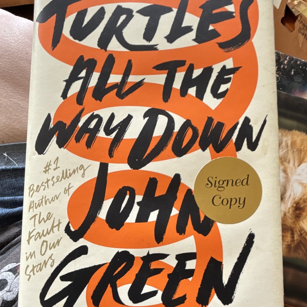 John Green Turtles All the Way Down Signed Edition Hardcover 2017 DJ ISBN