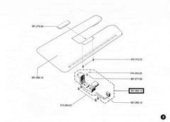 BERNINA 930 Record Sewing Machine Illustrated Parts List Manual , FOLDOUTS