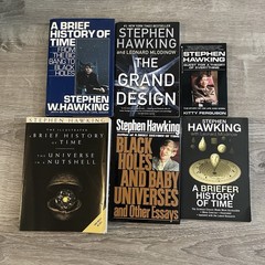 Stephen Hawking 5 Book Lot A Brief History of Time & Grand Design & Briefer