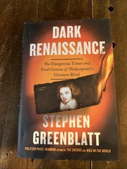 NEW – Dark Renaissance By Stephen Greenblatt (2025 Hardcover)