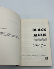 Black Music by Leroi Jones Morrow 1980 PB Jazz Coltrane Coleman