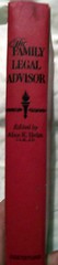 THE FAMILY LEGAL ADVISOR ALICE K. HELM 1974 HARDCOVER