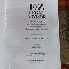 E-Z Legal Advisor Home & Business Edition Alice K Helm Law Reference Book 1995