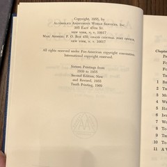 Alcoholics Anonymous 1955 Hardcover Second Edition Vintage