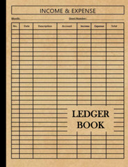 Ledger Book: Income and Expense Log Book for Small Business and Personal Finance