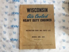 Wisconsin Air Cooled Heavy Duty Engines Manual Repair Service Book Vintage OEM