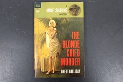 The Blonde Cried Murder Brett Halliday 1963 Mike Shayne Mystery Dell Pulp PB