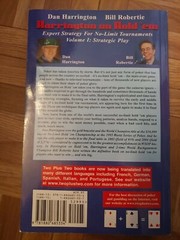 Harrington on Hold ‘em Volume 1: Strategic Play paperback