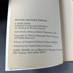 Prayer Changes Things by Charles L Allen 1973 Vintage Paperback Book