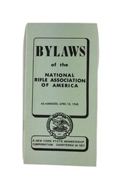 NRA 1968 BYLAWS 22 Pages 3.5 X 6.5” Excellent Condition