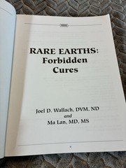 Rare Earths Forbidden Cures Book 7th Printing 1996 Joel D Wallach Ma Lan
