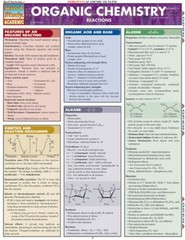 Organic Chemistry Reactions (Quick Study Academic) – Paperback – VERY GOOD