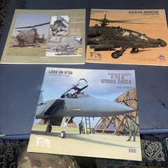 3 Verlinden Lock On Books F 15 E strike eagle H 64 a Apache a H1S cobra ￼