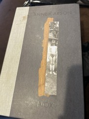 Nox by Anne Carson (2010) New Directions Fold-Out Boxed Edition RAREOut of Print